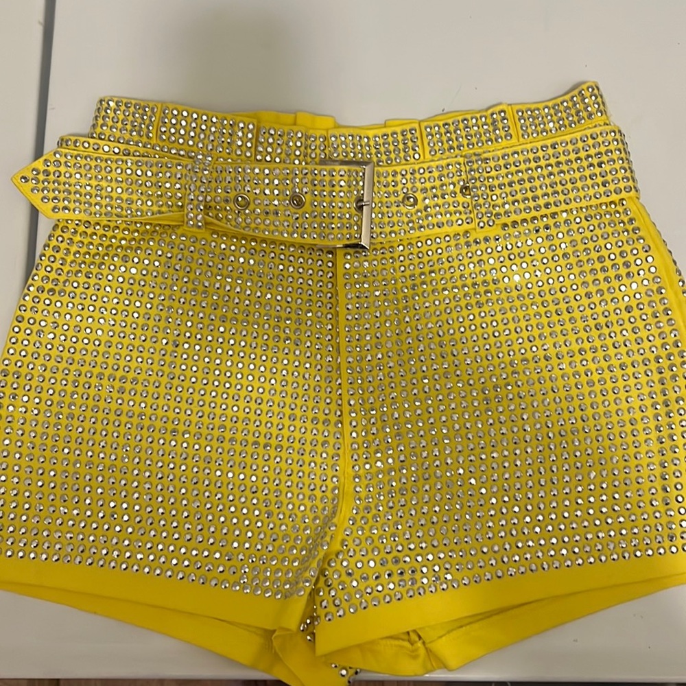 Yellow studded 2 piece Banjul short set